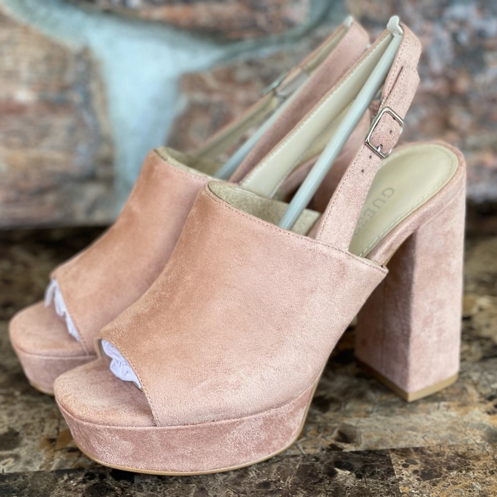NEW GUESS Caleesy Platform Dress Sandals - Picture 1 of 12